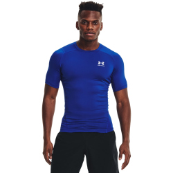 UNDER ARMOUR HeatGear kurzarm Funktionsshirt Herren royal...