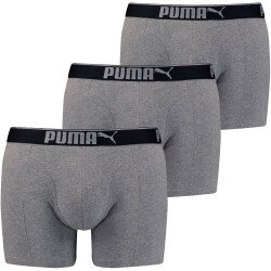 6er Pack PUMA Premium Sueded Cotton Boxershorts grey...