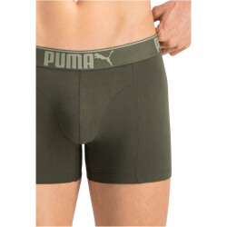 6er Pack PUMA Premium Sueded Cotton Boxershorts dark green combo S