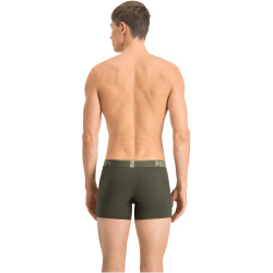 9er Pack PUMA Premium Sueded Cotton Boxershorts dark green combo M