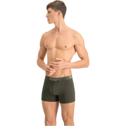 9er Pack PUMA Premium Sueded Cotton Boxershorts dark green combo M