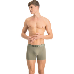 9er Pack PUMA Premium Sueded Cotton Boxershorts dark green combo M