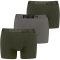 9er Pack PUMA Premium Sueded Cotton Boxershorts dark green combo M