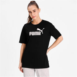 PUMA Essentials Logo Boyfriend T-Shirt Damen