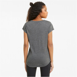 PUMA Train Favorite Heather Cat Trainingsshirt Damen charcoal heather/puma cat S