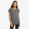 PUMA Train Favorite Heather Cat Trainingsshirt Damen charcoal heather/puma cat S