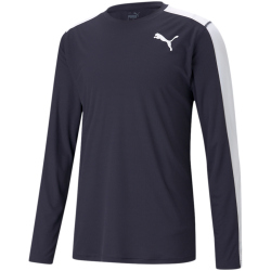 PUMA Cross The Line Training Sweatshirt Kinder PUMA new navy/PUMA white 140