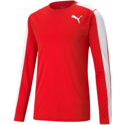 PUMA Cross The Line Training Sweatshirt Kinder PUMA red/PUMA white 164