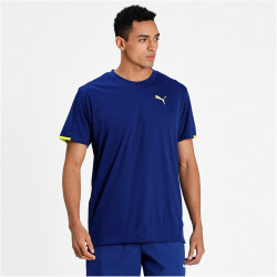 PUMA Train Graphic kurzarm Trainingsshirt Herren elektro blue S