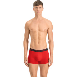 4er Pack PUMA Basic Trunk Boxershorts red / black S