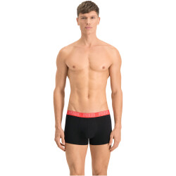 4er Pack PUMA Basic Trunk Boxershorts red / black S