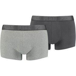 4er Pack PUMA Basic Trunk Boxershorts dark grey melange /...
