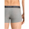 4er Pack PUMA Basic Trunk Boxershorts dark grey melange / black S