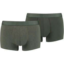 4er Pack PUMA Basic Trunk Boxershorts green melange S