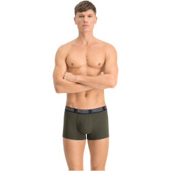 4er Pack PUMA Basic Trunk Boxershorts dark green combo S