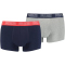 6er Pack PUMA Basic Trunk Boxershorts blue / grey melange L