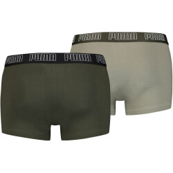 6er Pack PUMA Basic Trunk Boxershorts dark green combo M