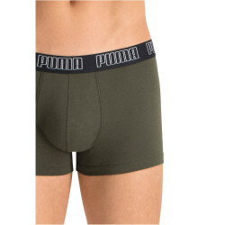 6er Pack PUMA Basic Trunk Boxershorts dark green combo M