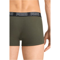 6er Pack PUMA Basic Trunk Boxershorts dark green combo M