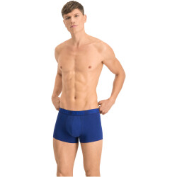 6er Pack PUMA Basic Trunk Boxershorts blue / grey melange (023) M