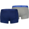 6er Pack PUMA Basic Trunk Boxershorts blue / grey melange (023) M