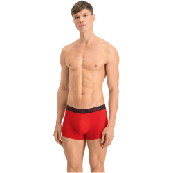 8er Pack PUMA Basic Trunk Boxershorts red / black XL