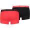 8er Pack PUMA Basic Trunk Boxershorts red / black XL