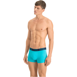 8er Pack PUMA Basic Trunk Boxershorts aqua / blue L