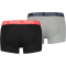 8er Pack PUMA Basic Trunk Boxershorts blue / grey melange M