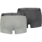 8er Pack PUMA Basic Trunk Boxershorts dark grey melange / black S