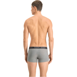 8er Pack PUMA Basic Trunk Boxershorts dark grey melange / black XL