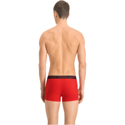 10er Pack PUMA Basic Trunk Boxershorts red / black L