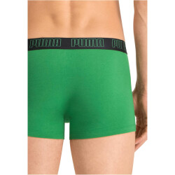 10er Pack PUMA Basic Trunk Boxershorts amazon green XL