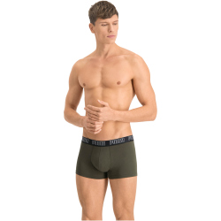 10er Pack PUMA Basic Trunk Boxershorts dark green combo XL