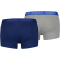 10er Pack PUMA Basic Trunk Boxershorts blue / grey melange (023) L