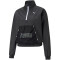 PUMA Train Logo Woven 1/4-Zip Sweatshirt Damen puma black S