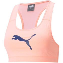 PUMA Mid Impact 4Keeps Sport-BH Damen elektro peach XS