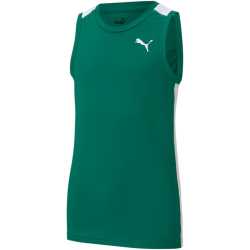 PUMA Cross The Line Trainings Tanktop 2.0 Kinder power green/puma white 140