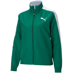 PUMA Cross The Line Warm Up Trainingsjacke 2.0 Damen power green/puma white M