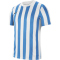NIKE Dri-FIT Striped Division IV Herren kurzarm Fußball Trikot white/university blue/black S