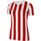 NIKE Dri-FIT Striped Division IV Damen kurzarm Fußball Trikot white/university red/black XL