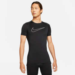 NIKE Pro Dri-FIT Funktionsshirt kurzarm Herren black/white M