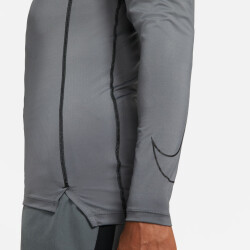 NIKE Pro Dri-FIT langarm Funktionsshirt Herren iron grey/black/black M