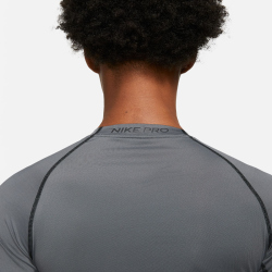 NIKE Pro Dri-FIT langarm Funktionsshirt Herren iron grey/black/black L
