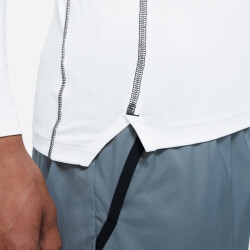 NIKE Pro Dri-FIT langarm Funktionsshirt Herren white/black/black XL