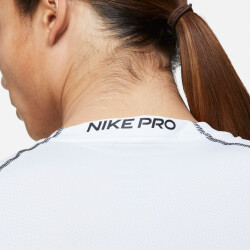NIKE Pro Dri-FIT langarm Funktionsshirt Herren white/black/black XL