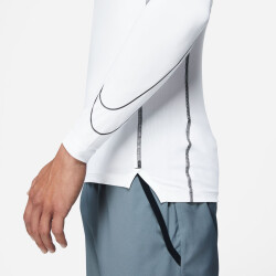 NIKE Pro Dri-FIT langarm Funktionsshirt Herren white/black/black XL