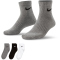3er Pack NIKE Everyday Lightweight Trainingssocken Ankle multi-color 34-38