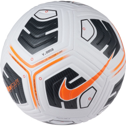 NIKE Academy Fußball white/black/total orange 3