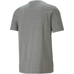 PUMA Ess+ Metallic 2 Col Logo T-Shirt Herren medium gray heather L